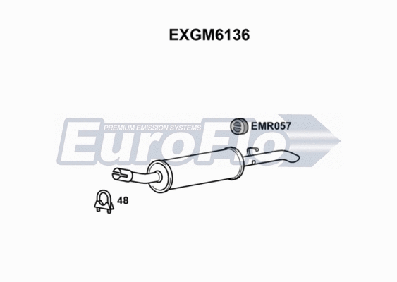 Rear Muffler (EXGM6136)