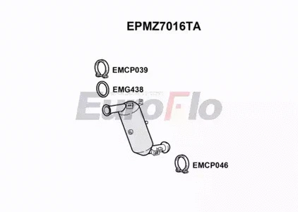 Soot/Particulate Filter, exhaust system (EPMZ7016TA)