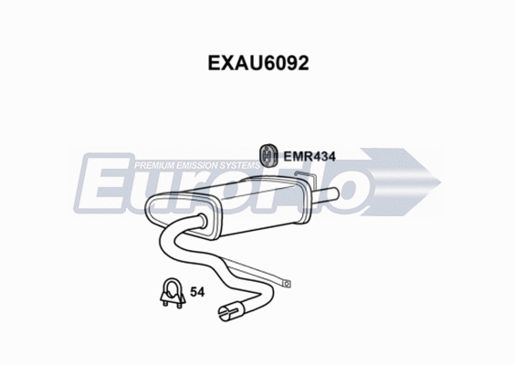 Rear Muffler (EXAU6092)