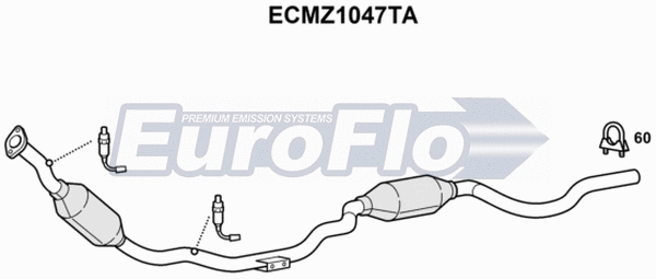 Catalytic Converter (ECMZ1047TA)