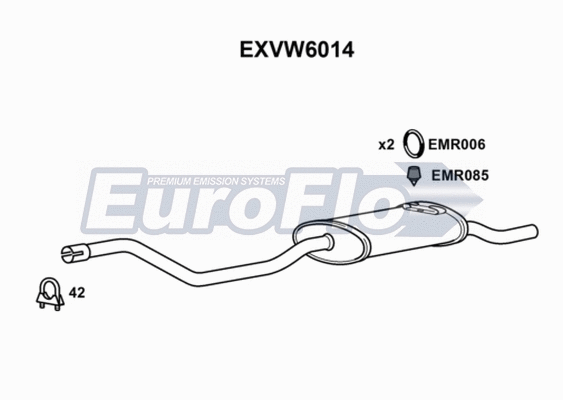Rear Muffler (EXVW6014)