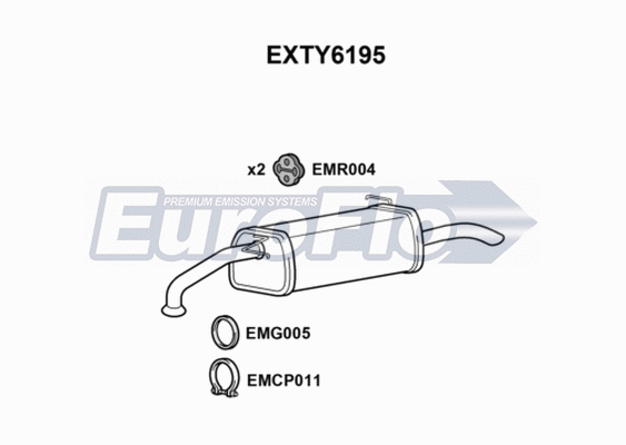 Rear Muffler (EXTY6195)
