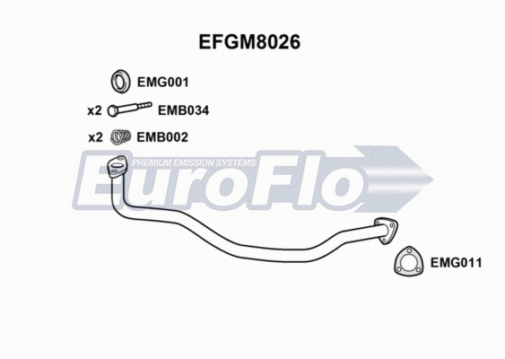 Exhaust Pipe (EFGM8026)
