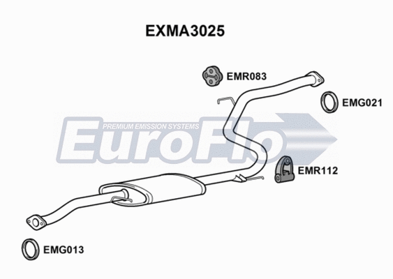 Centre Muffler (EXMA3025)