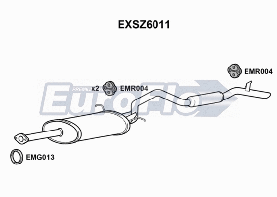 Rear Muffler (EXSZ6011)