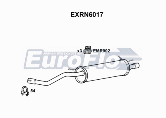Rear Muffler (EXRN6017)