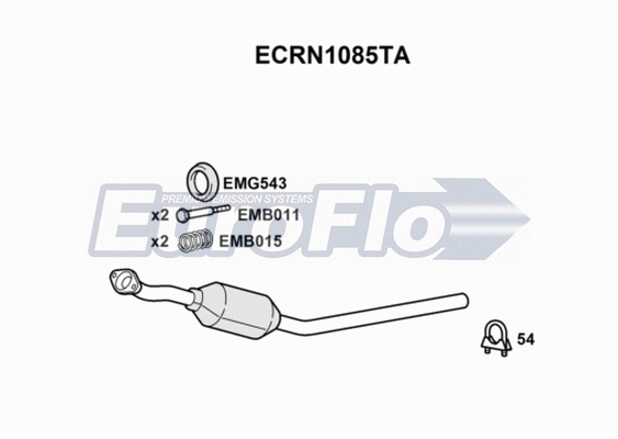 Catalytic Converter (ECRN1085TA)