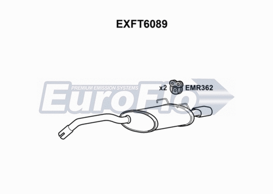 Rear Muffler (EXFT6089)