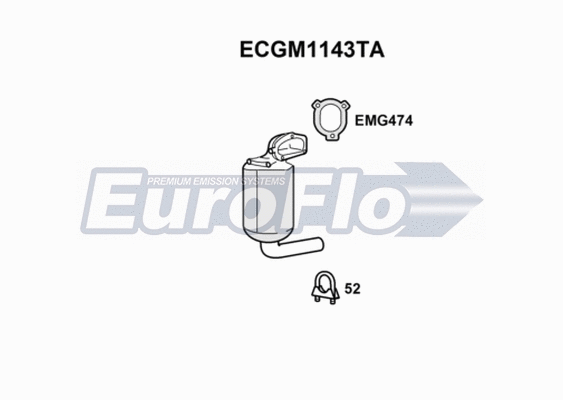 Catalytic Converter (ECGM1143TA)