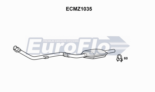 Catalytic Converter (ECMZ1035)