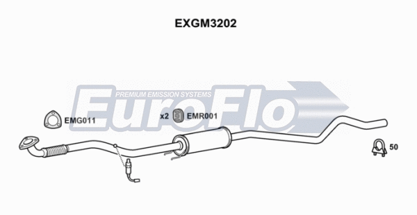 Centre Muffler (EXGM3202)