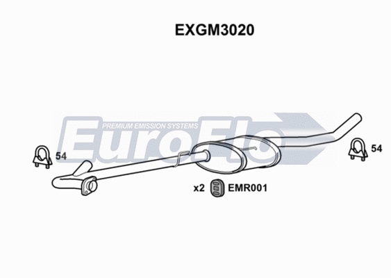 Centre Muffler (EXGM3020)