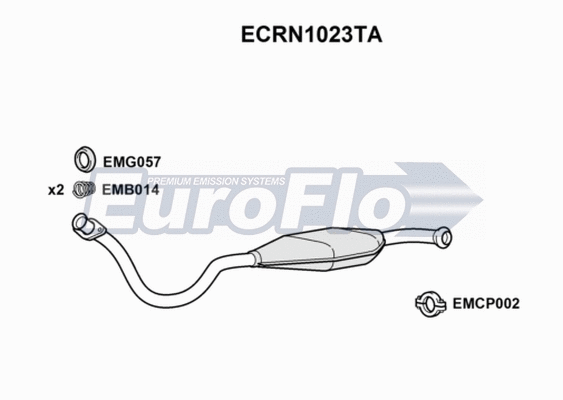 Catalytic Converter (ECRN1023TA)