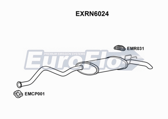 Rear Muffler (EXRN6024)