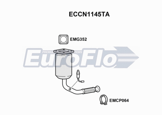 Catalytic Converter (ECCN1145TA)