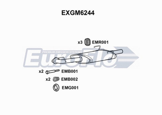 Rear Muffler (EXGM6244)