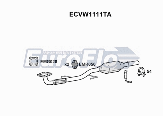 Catalytic Converter (ECVW1111TA)