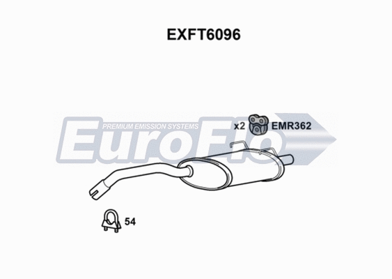 Rear Muffler (EXFT6096)