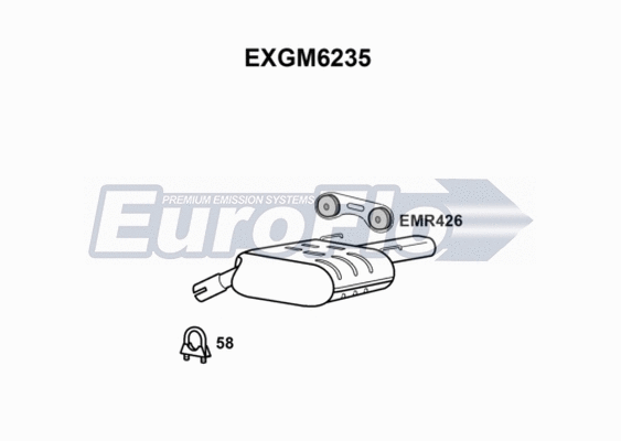 Rear Muffler (EXGM6235)