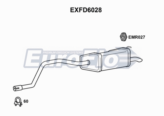 Rear Muffler (EXFD6028)