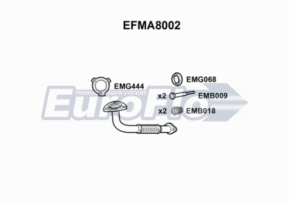 Exhaust Pipe (EFMA8002)