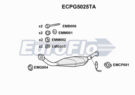 Catalytic Converter (ECPG5025TA)
