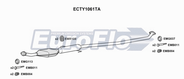 Catalytic Converter (ECTY1061TA)