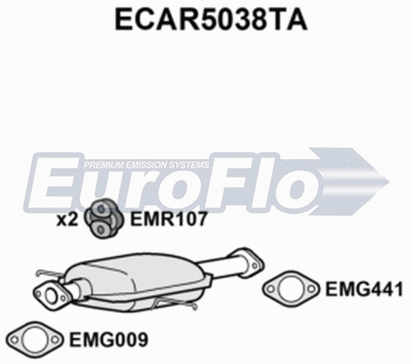 Catalytic Converter (ECAR5038TA)