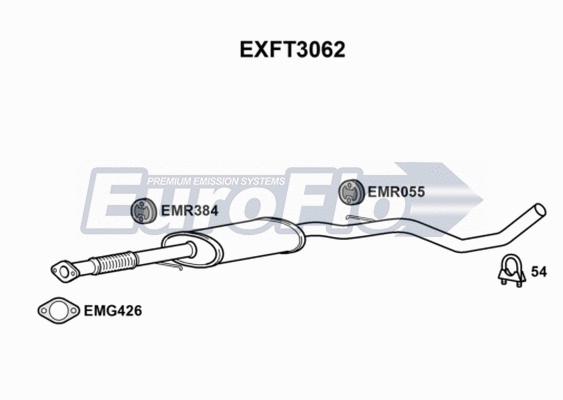 Centre Muffler (EXFT3062)