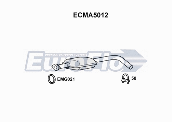 Catalytic Converter (ECMA5012)