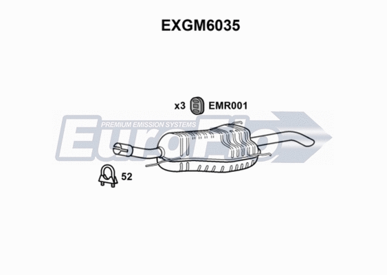 Rear Muffler (EXGM6035)