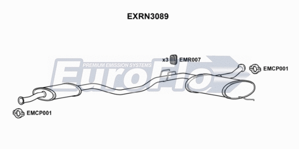 Centre Muffler (EXRN3089)