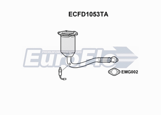 Catalytic Converter (ECFD1053TA)