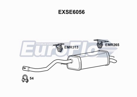 Rear Muffler (EXSE6056)