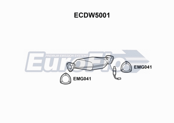 Catalytic Converter (ECDW5001)