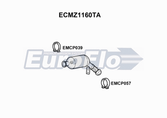 Catalytic Converter (ECMZ1160TA)