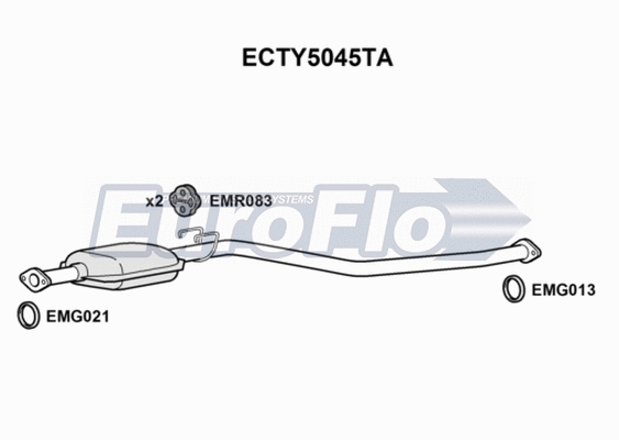 Catalytic Converter (ECTY5045TA)
