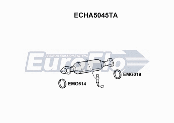 Catalytic Converter (ECHA5045TA)