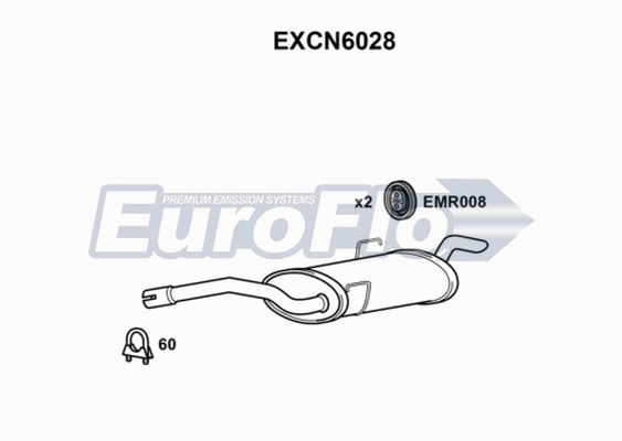 Rear Muffler (EXCN6028)