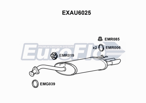 Rear Muffler (EXAU6025)