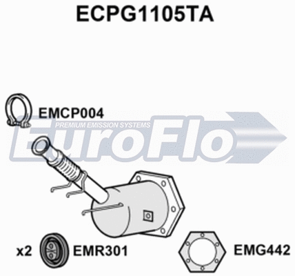 Catalytic Converter (ECPG1105TA)