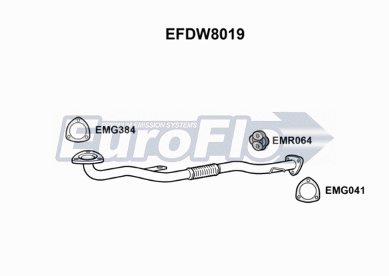 Exhaust Pipe (EFDW8019)