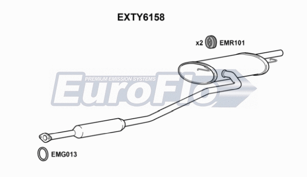 Rear Muffler (EXTY6158)