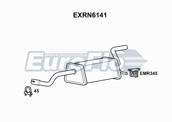Rear Muffler (EXRN6141)