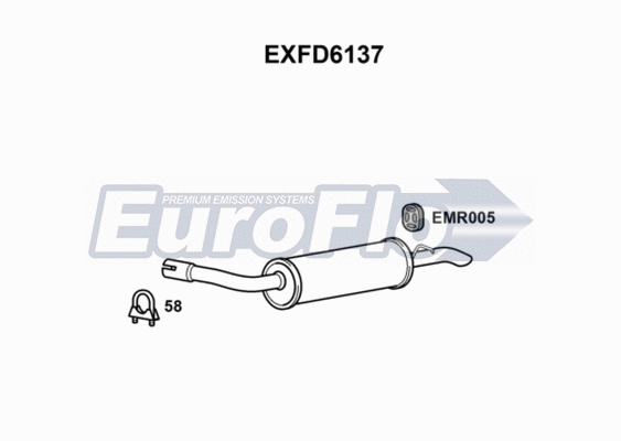 Rear Muffler (EXFD6137)