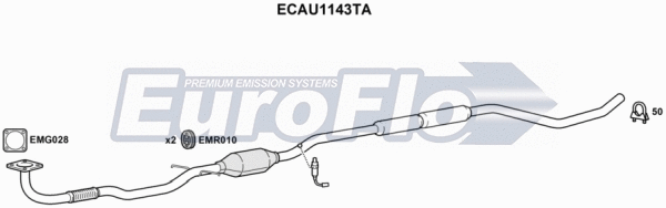 Catalytic Converter (ECAU1143TA)