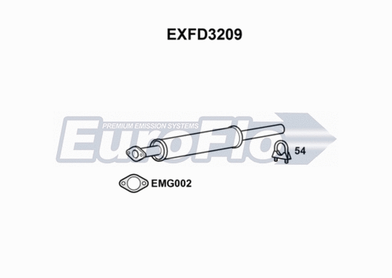 Centre Muffler (EXFD3209)