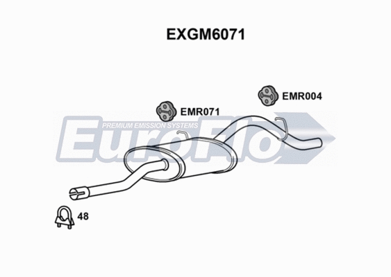 Rear Muffler (EXGM6071)