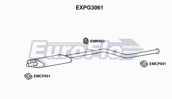 Centre Muffler (EXPG3061)