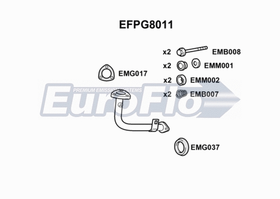Exhaust Pipe (EFPG8011)